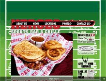Tablet Screenshot of heroessportsbar.com